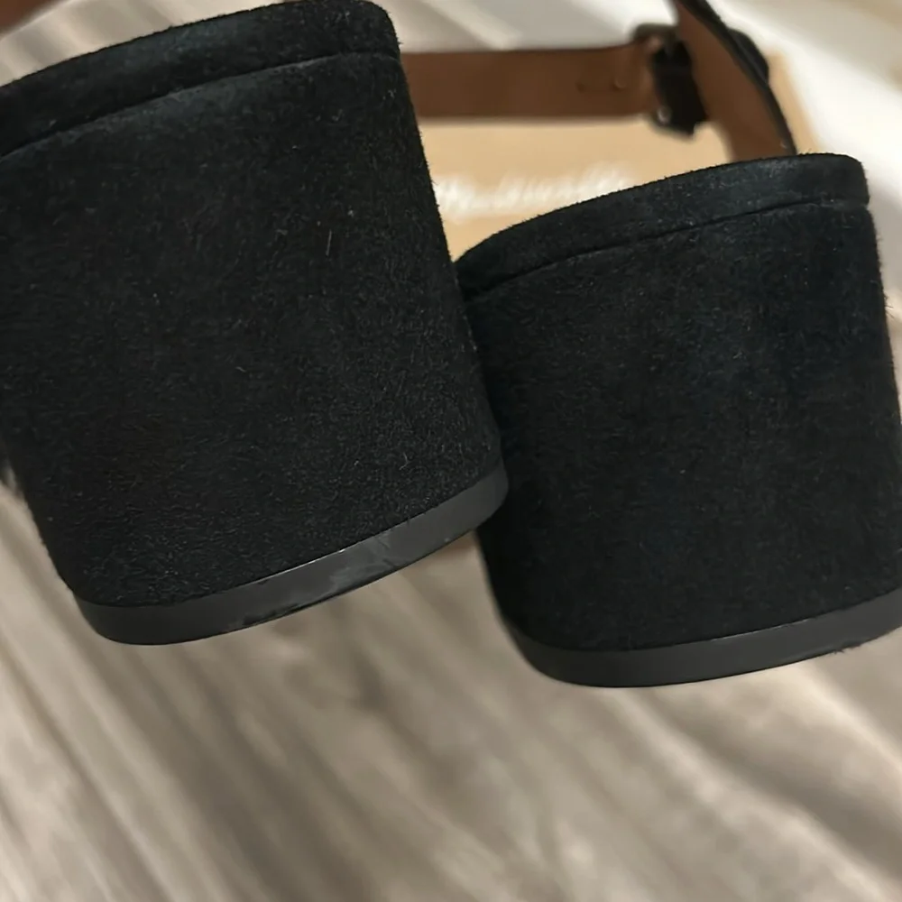 Madewell Lina Platform Sandals - True Black Suede - Picture 11 of 15